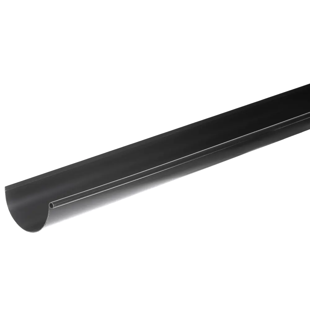 88209211 Желоб водосточный Интерпрофиль 125 мм 3 м цвет серый STLM-1018176  - Вид №1