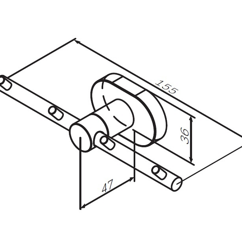 A7435900 L Набор крючков для полотенец хром AM.PM Sense - Вид №7