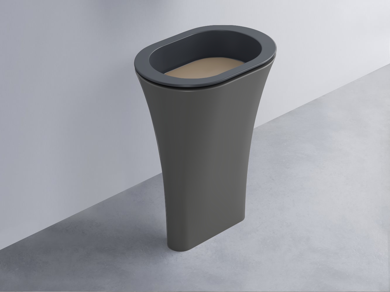 AMLA65-BA+AMPILO-AN+AMCOLO-CM Раковина Amedeo Ovale отдельностоящая cielo Enjoy + Amedeo Ceramica Cielo