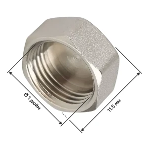 Заглушка MONLID 1" ВР мм никелированная латунь