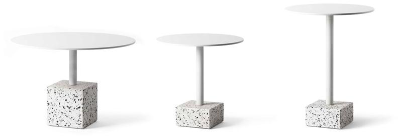 Bentu Design Круглый журнальный столик из венецианского терраццо со стальной столешницей Ding C240442-c240552  - Вид №2