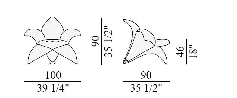Тканевое кресло с колесами In Stock Edra ARCH-00022047 - Вид №3