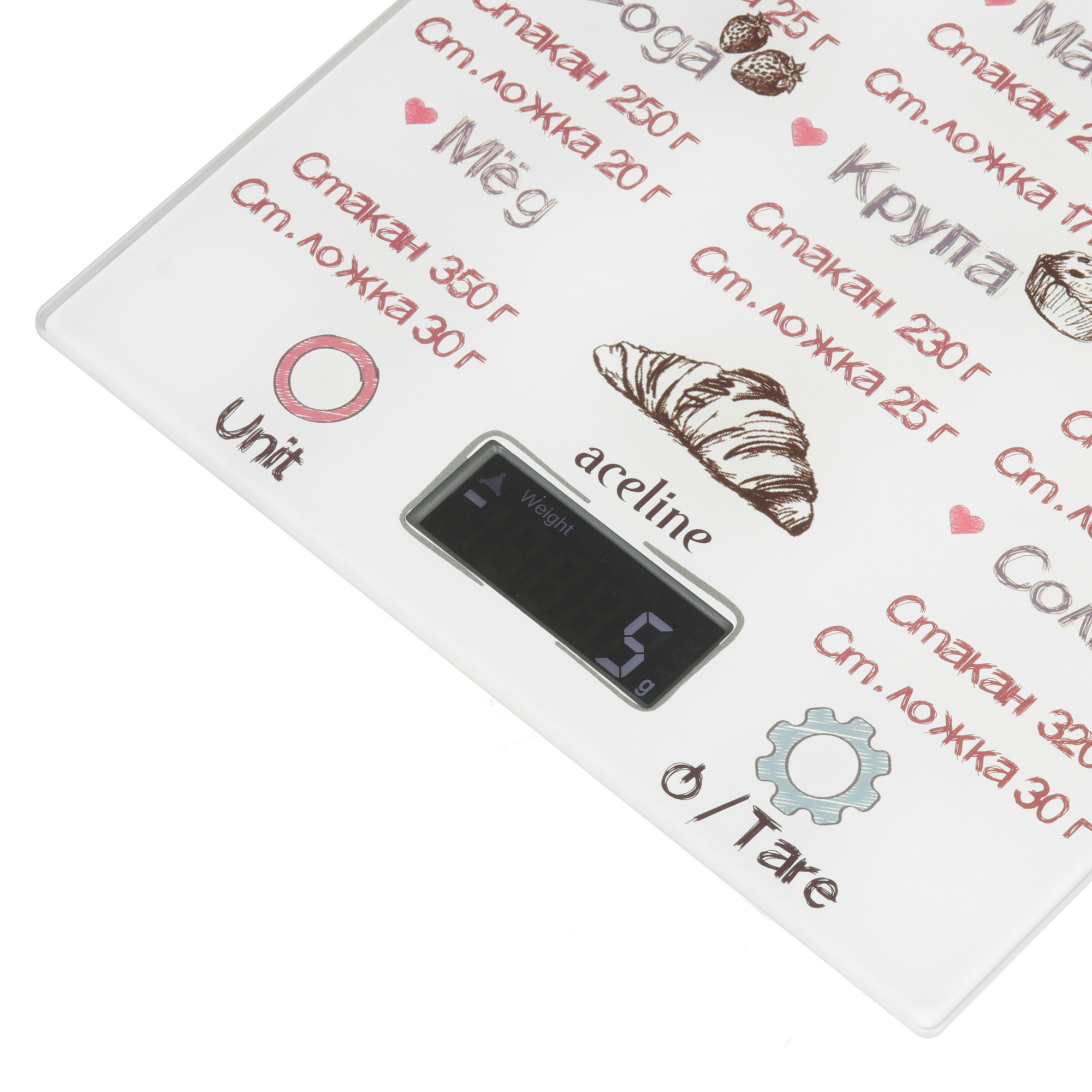 9100281 Кухонные весы Aceline GM-20W белый STDN-0056461 - Вид №3