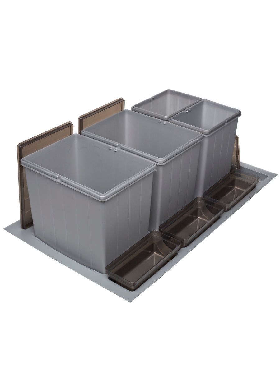 Система сортировки мусора Omega 900/47/4 Metallic Grey NAVAKO 10264 - Вид №2