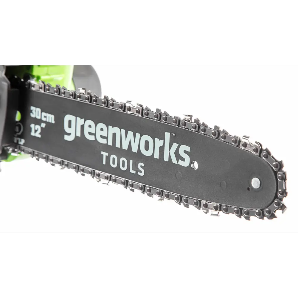 Аккумуляторная пила Greenworks 20117UA 40 В шина 30 см АКБ и ЗУ в комплекте STLM-2083531 - Вид №5