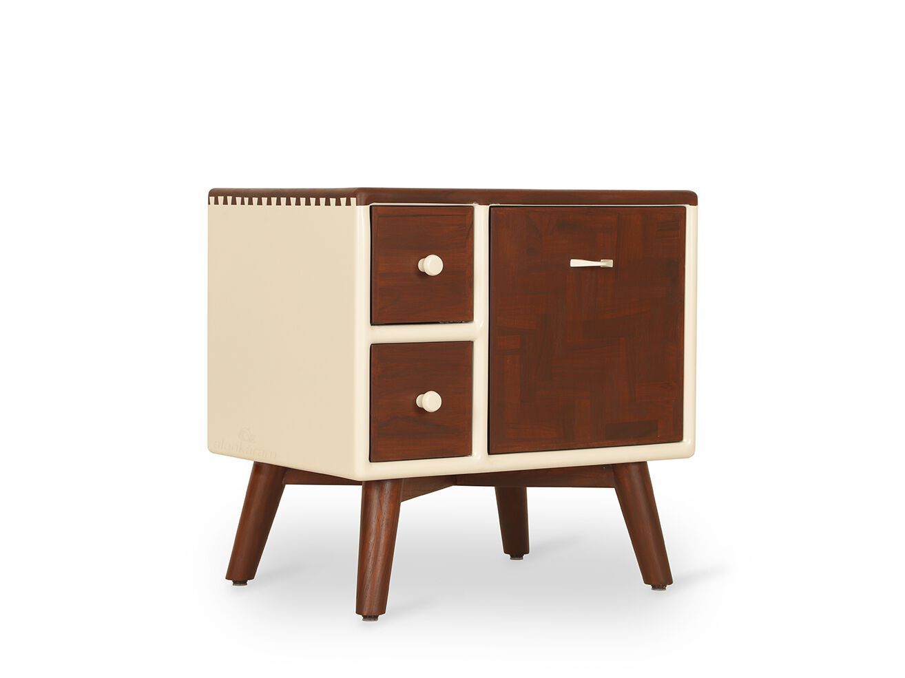 Тумбочка из тикового дерева с ящиками Alankaram MOSAIQUE ARCH-00016529