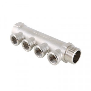 VTc.550.N.0603 Коллектор с внутренней резьбой Valtec 1", 3 х 1/2"