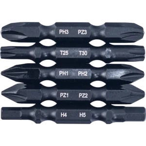 Набор двусторонних магнитных бит RAGE для шуруповерта, 5 предметов 89420847