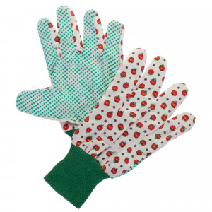 14263936 Перчатки садовые с рисунком hx-33-M, х/б-ПВХ