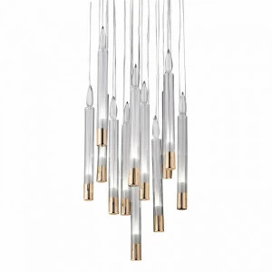Светильник подвесной 120х42 см латунь Delight Collection P68094-13 brass DELIGHT COLLECTION ДИЗАЙНЕРСКИЕ 00-3882363 Золото;прозрачный