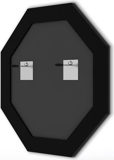 BY 3743 Зеркало в багетной раме - соты медь 70 mm EVOFORM Octagon - Вид №1