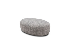 Изогнутый диван из ткани