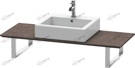 XL027C07272 Консоль для накладных раковин и встраиваемых умывальников, для угла справа X-Large #XL027C 550 мм Дуб брашированный, натуральный шпон Duravit