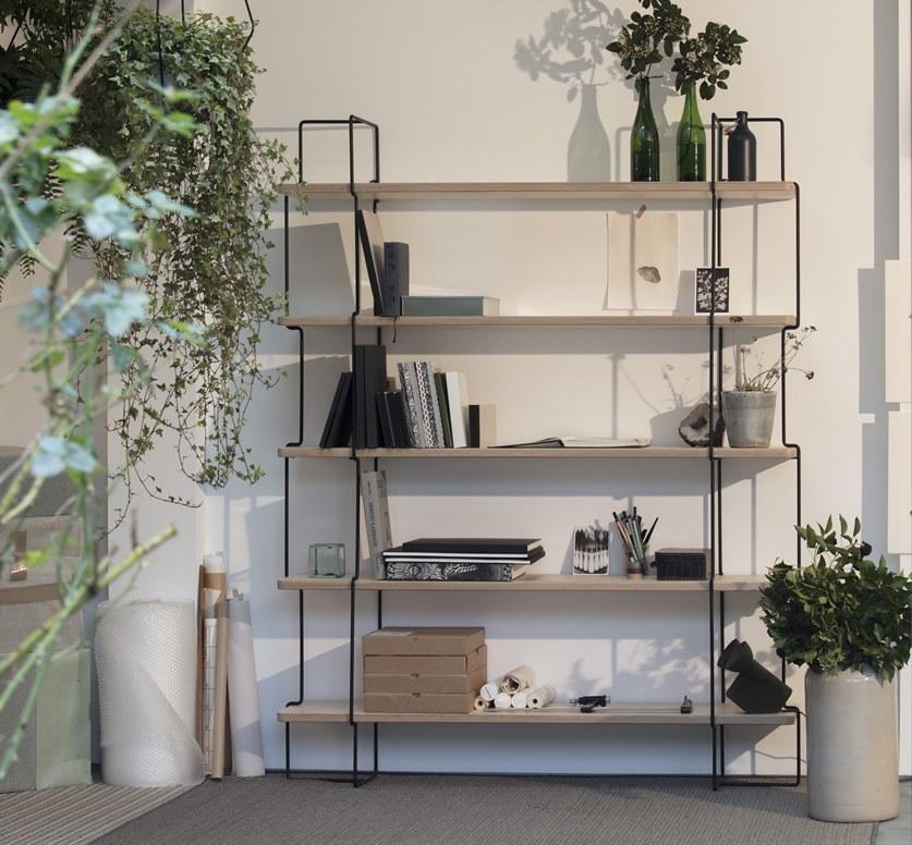 Compagnie Книжный шкаф с открытой стенкой из стали и дерева  P01  - Вид №4