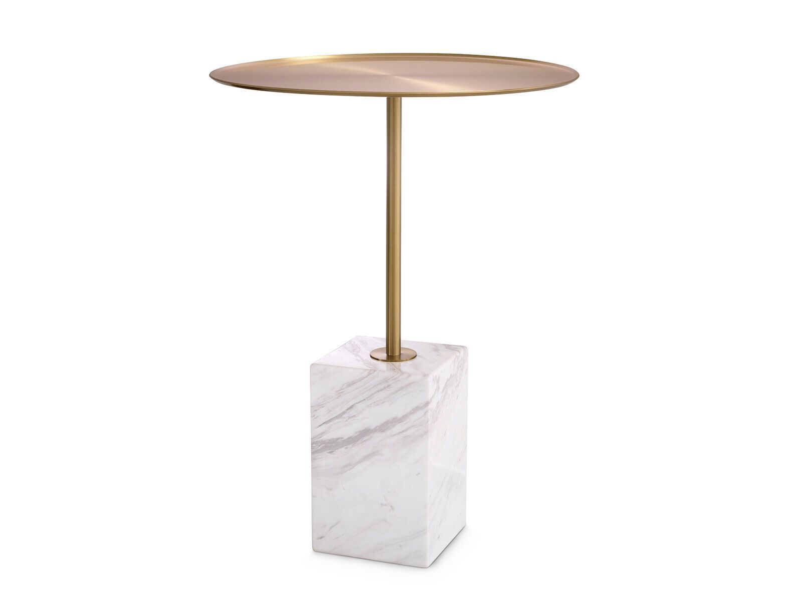 Круглый латунный журнальный столик с центральным основанием Eichholtz COLE ARCH-00141761