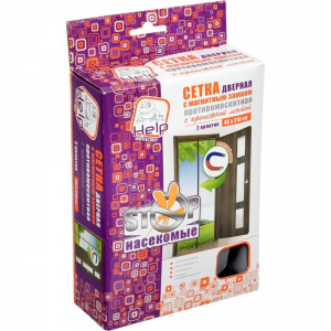 82709774 Сетка-штора Help москитная на дверь 45x210 см с магнитом 2 шт.