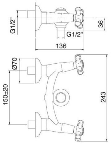 Rubinetterie Treemme Old italy  4467  - Вид №2