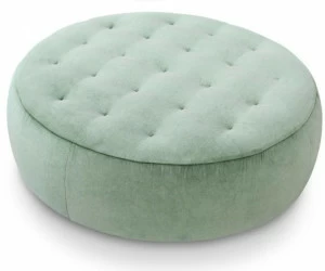 Saba Italia Круглый тканевый пуф на колесиках