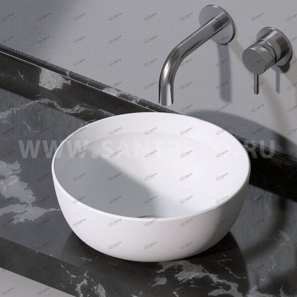 L450101 Накладная раковина на столешницу  круглая A. e T. Italia SPOT AeT ITALIA