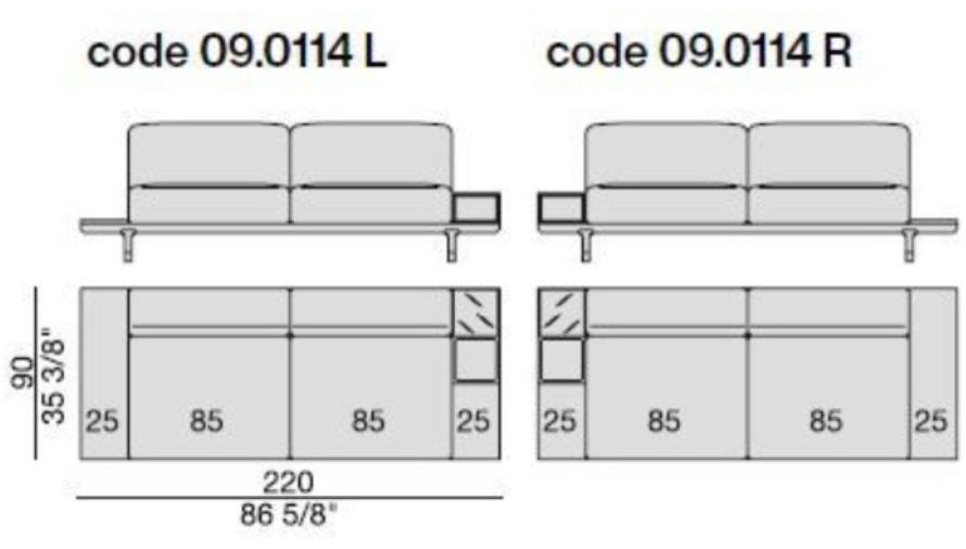 Porada Модульный тканевый диван с вещевым ящиком Eighteen sun-id-1365862 - Вид №16