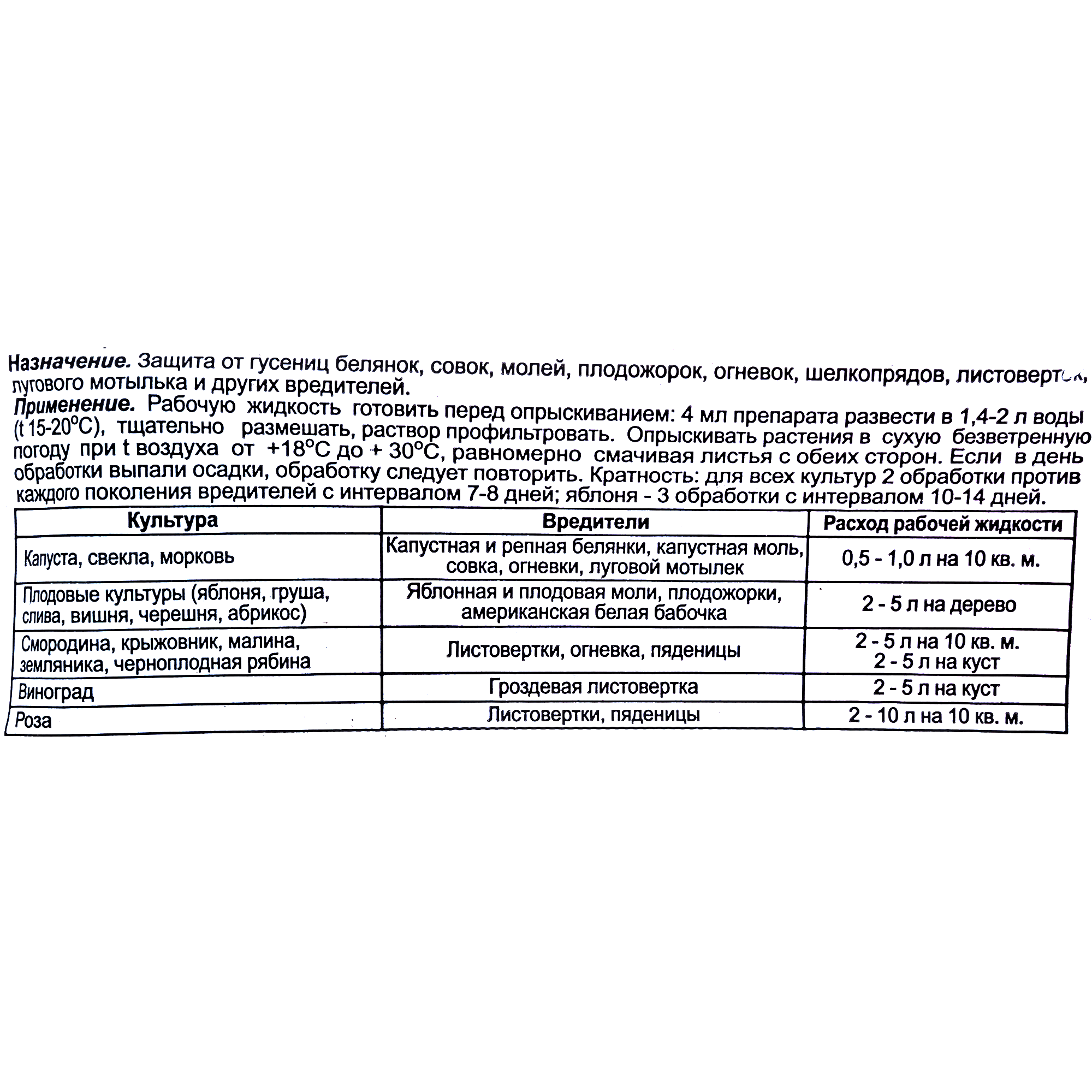 15170379 Средство для защиты садовых растений от вредителей «Лепидоцид» 4 мл Santreyd  - Вид №2