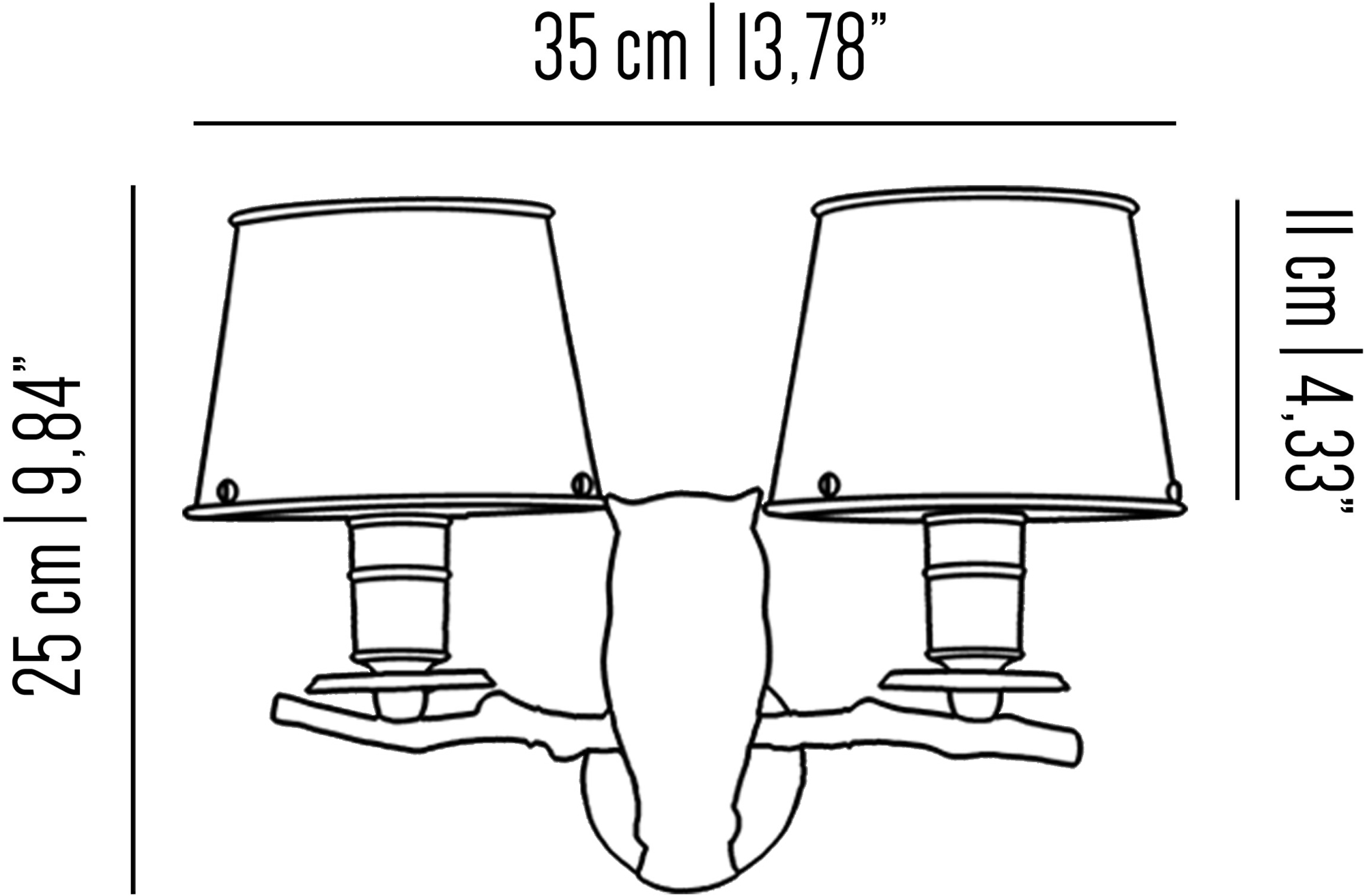 Il Bronzetto Бра из латуни с фиксированным кронштейном Eclectic Bes02 - Вид №1