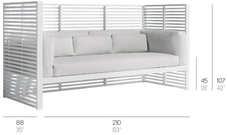 GANDIABLASCO 3-х местный тканевый диван с высокой спинкой Dna sun-id-1489353 - Вид №4