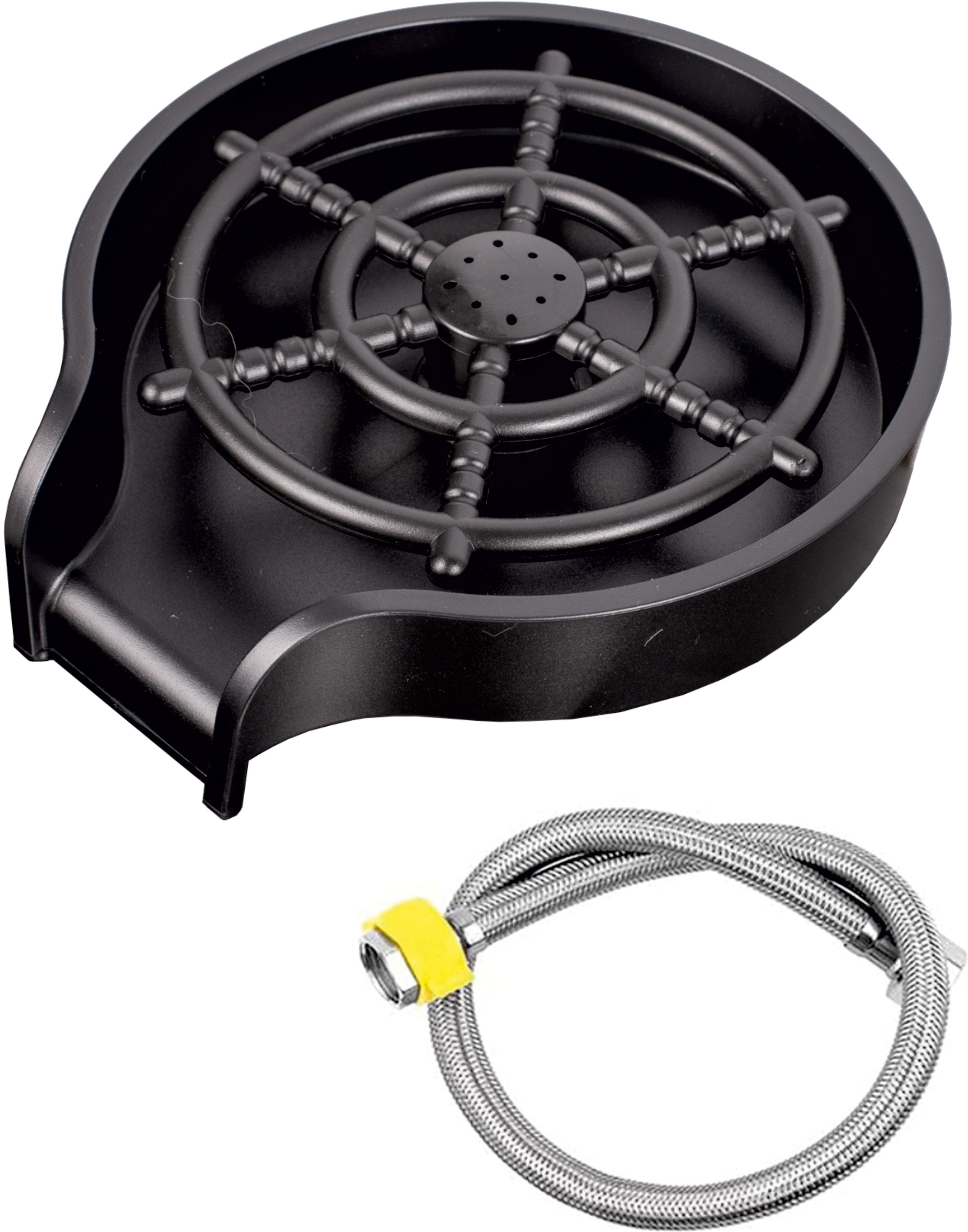 Мойка кухонная ZorG Master R ZM 7546 GRAFIT из нержавеющей стали с водопадом, графит - Вид №10