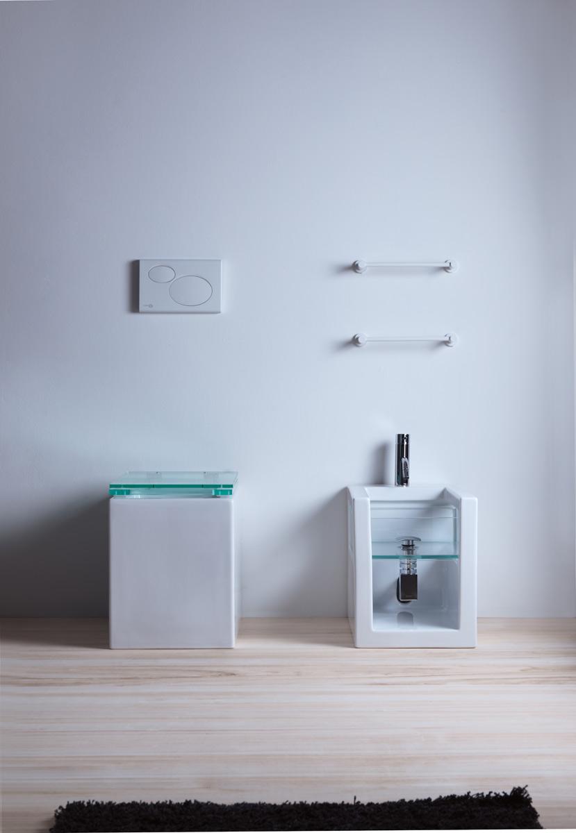 GLWC010 Напольный унитаз приставной GSG CERAMIC GLASS - Вид №1