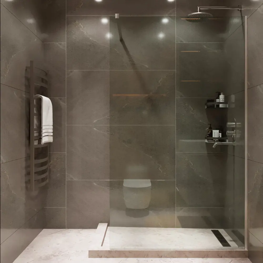 Душевая перегородка Mebelvann 90×200 см с закалённым стеклом 89372130 STLM-0984139 - Вид №3