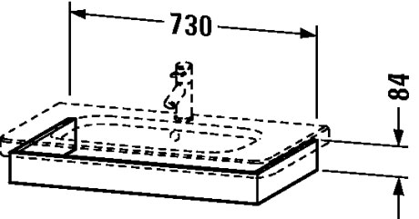 DS608102121 Подвесная раковина настенная овальная Duravit Durastyle белая - Вид №1