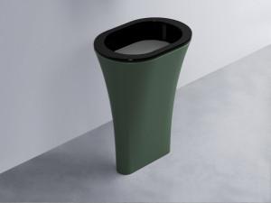 AMLA65-N+AMPILO-CM+AMCOLO-MU Раковина Amedeo Ovale отдельностоящая cielo Enjoy + Amedeo