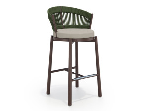 Алюминиевый высокий садовый стул