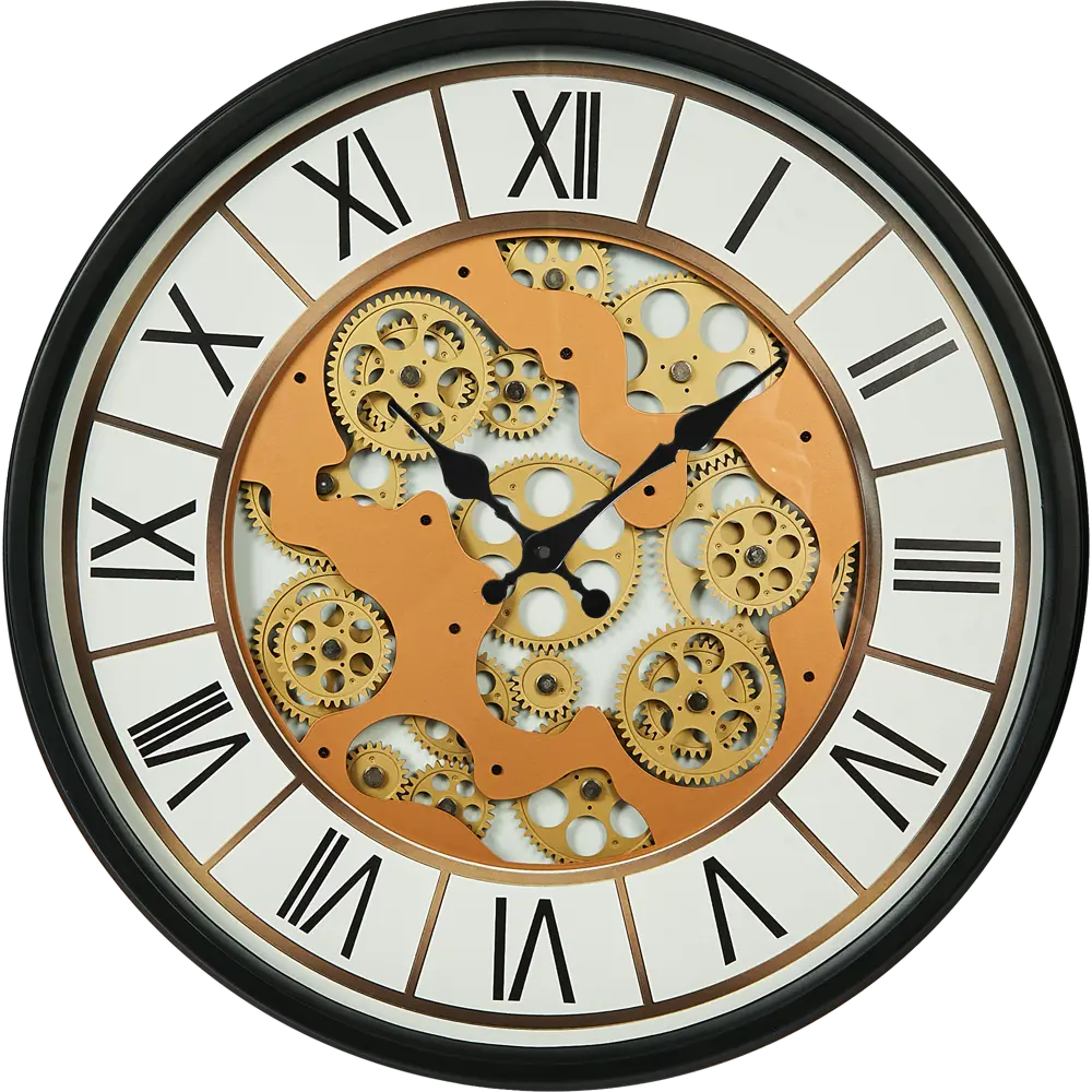 Часы настенные Dream River Шестеренки GH61300 круглые МДФ цвет белый бесшумные ø51.5 Осень STLM-2041571
