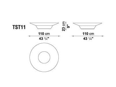 Круглый садовый столик из Cristalplant® B&B Italia Outdoor ARCH-00113076 - Вид №4