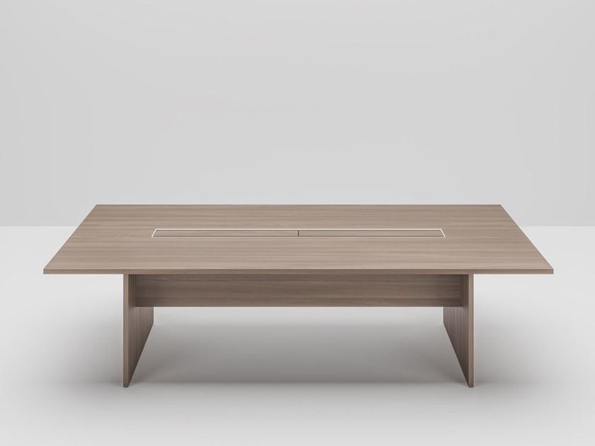 PROF Стол для переговоров из fenix-ntm® с системой управления кабелями Entry sun-id-1372938 - Вид №1