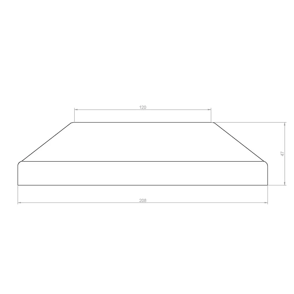 Santreyd Юбка для столба Nautic Prime в цвете Венге - элегантное завершение ограждений 89357809 STLM-1353917 - Вид №2