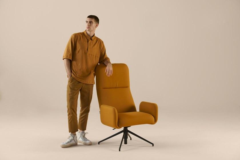 Sancal Поворотное кресло руководителя из ткани с высокой спинкой Elle sun-id-1479245 - Вид №3