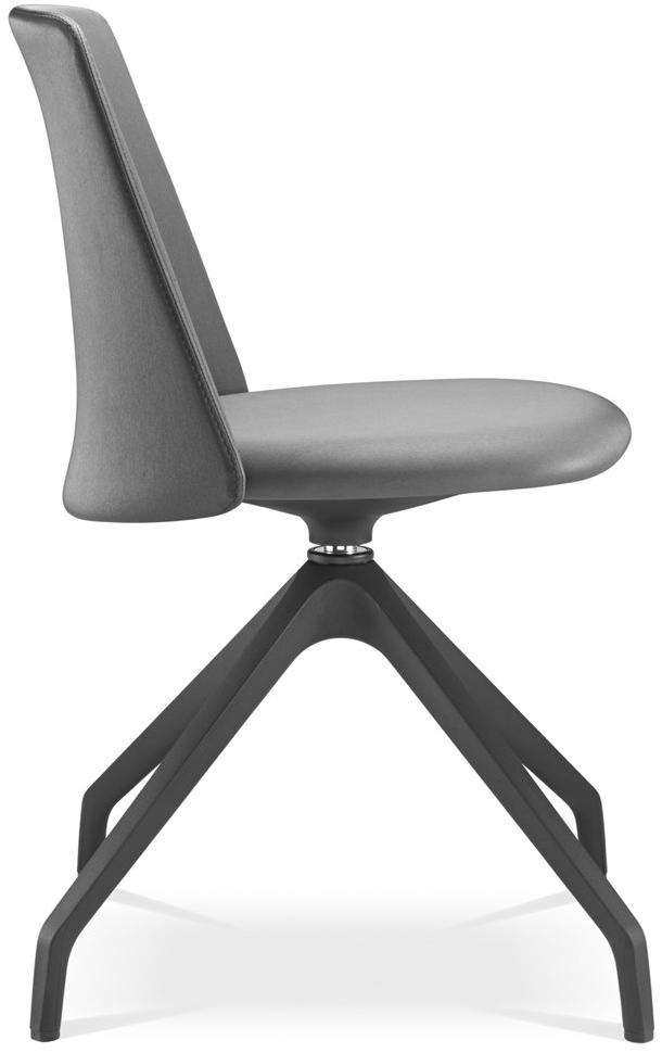 LD Seating Вращающееся кресло на козелке из кожи Melody chair 361, f90-bl - Вид №1