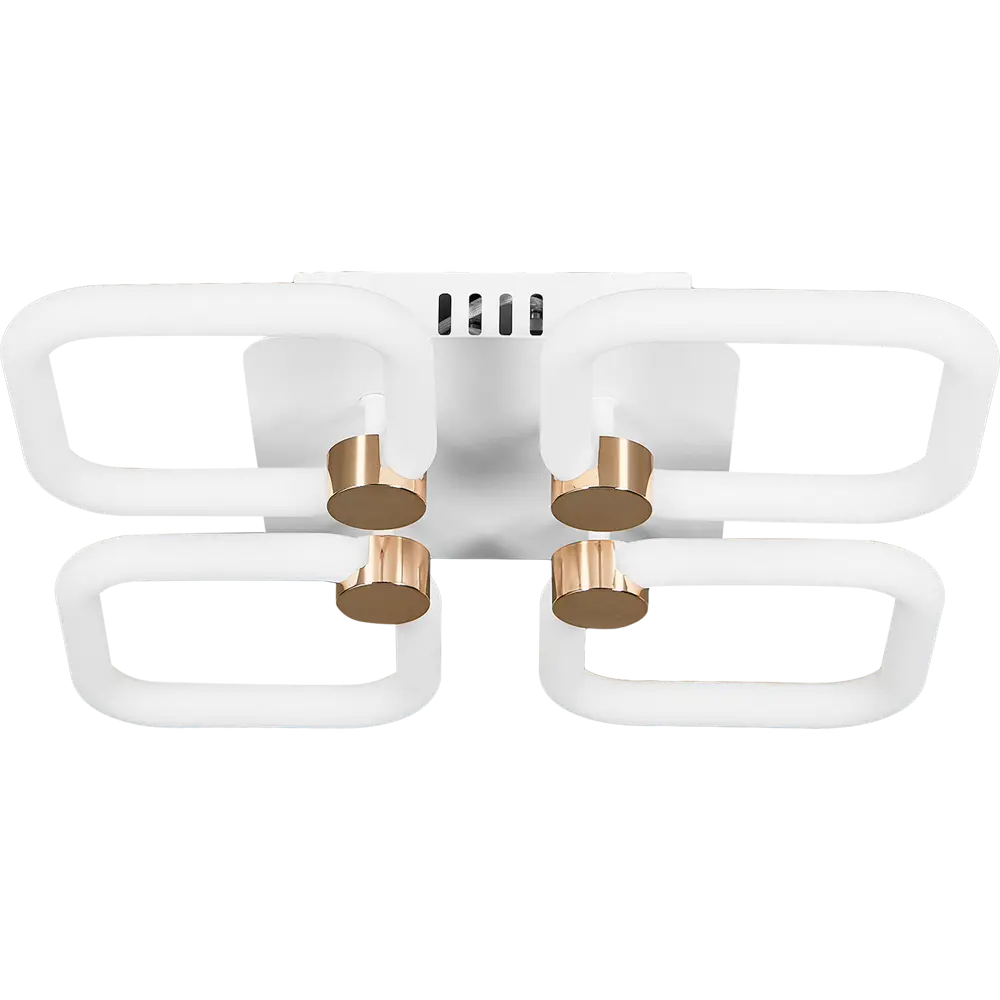 Люстра потолочная светодиодная диммируемая Ritter Ottimo 51615 0 с Алисой и пультом 84Вт 38м² 2700К-6400К цвет белый/золотой 88333113 STLM-2084867  - Вид №8