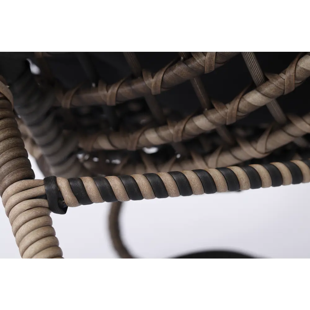 Кресло садовое Niko 85x83x82 см искусственный ротанг темно-коричневый Santreyd STLM-2159078 - Вид №12