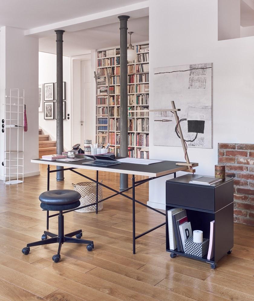 Richard Lampert Прямоугольный стол из стали и дерева с регулируемой высотой Eiermann sun-id-1382013 - Вид №2