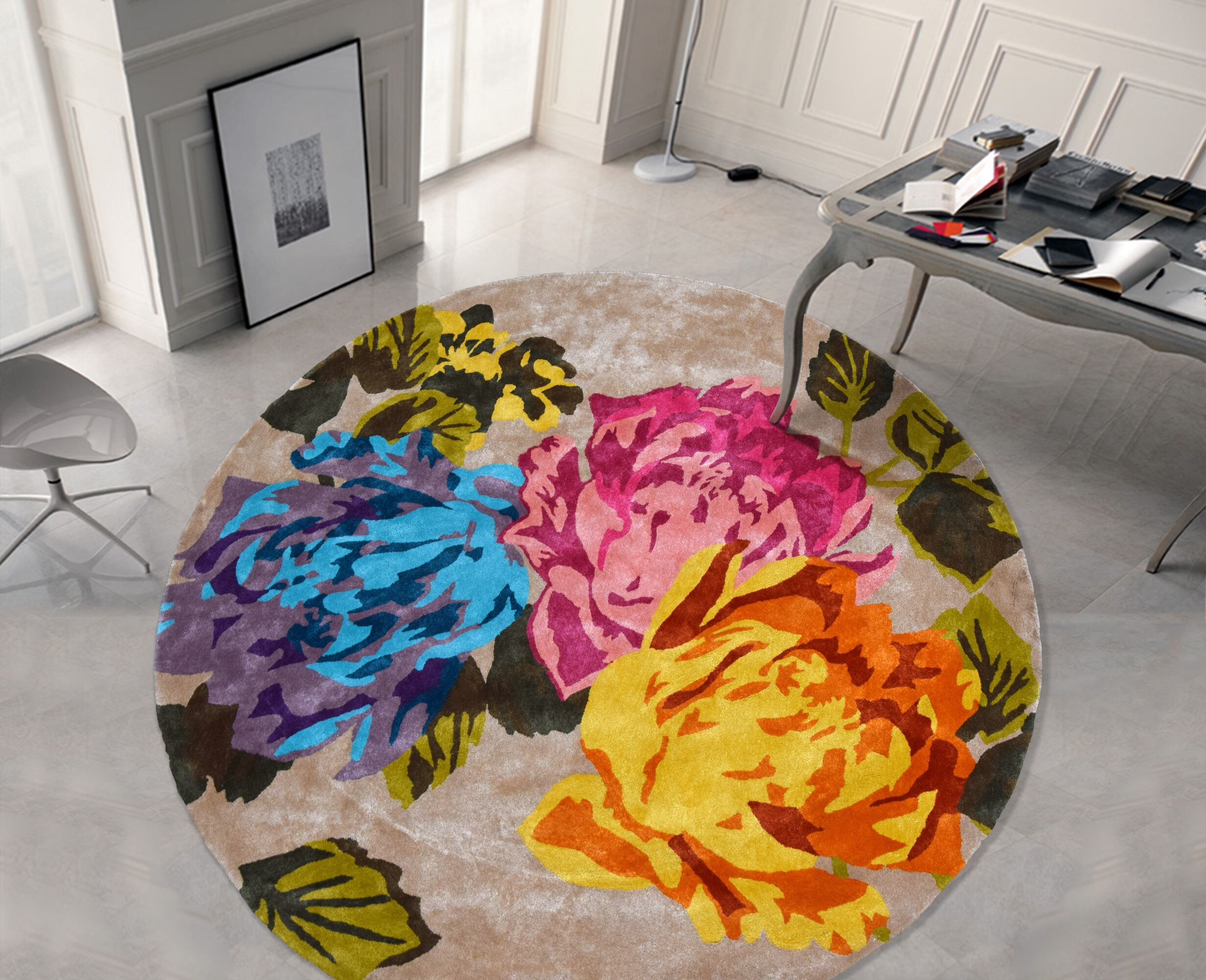 Круглый ковер с длинным ворсом Ademi Exclusive ARCH-00153325 - Вид №3