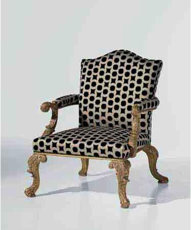 OAK Кресло с обивкой из ткани с подлокотниками Galleria sun-id-1354953 - Вид №3