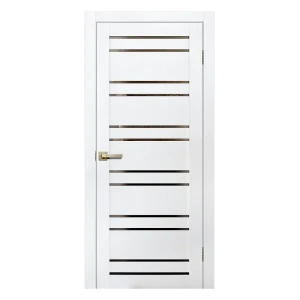 Комплект двери Artens Уна со стеклом 90x200 см Hardflex белый с добором 150 мм