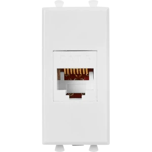 Компьютерная розетка встраиваемая DKC Avanti RJ45 UTP cat 6 цвет белый