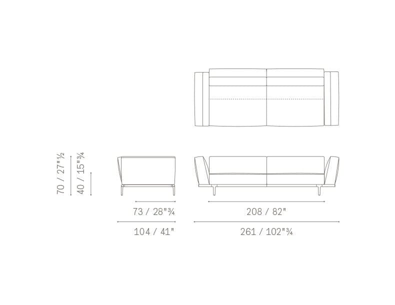 Ткань диван Poltrona Frau коллекция-диваны и кресла ARCH-00009449 - Вид №48