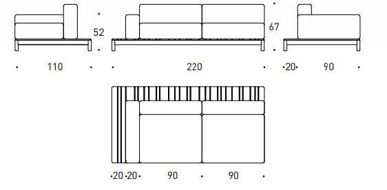 Varaschin Модульный угловой диван Barcode sun-id-1348985 - Вид №8