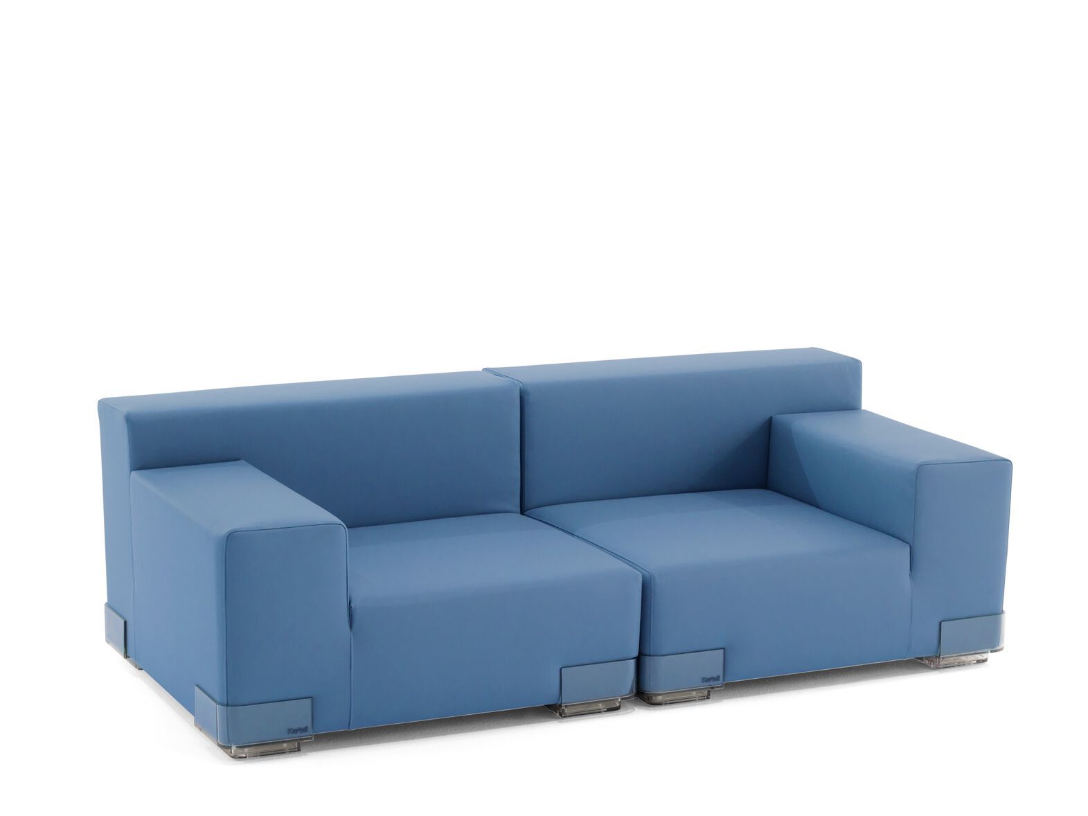 2-местный модульный съемный диван из искусственной кожи Kartell Plastics ARCH-00019820 - Вид №5