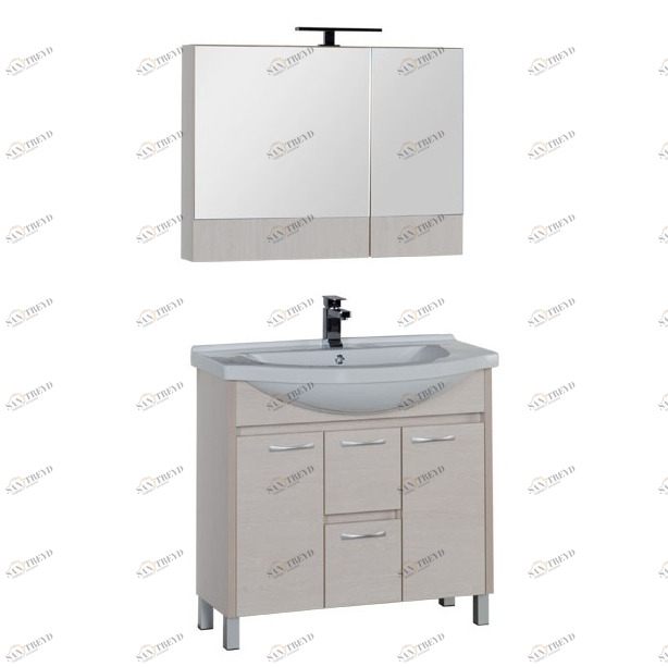 Комплект мебели Aquanet Донна 90 белый дуб (камерино) 00180004